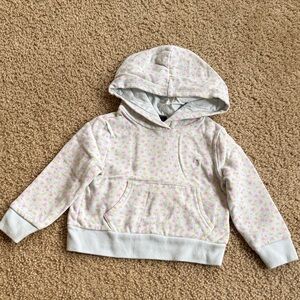 Polo Ralph Lauren Kids' White and Pink Patterned fleece lined Hoodie